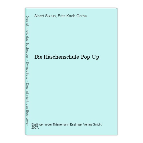 Die häschenschule pop - die, häschenschule-pop-up