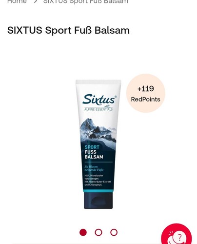 Sixtus sport fuss balsam 125 - fuss,